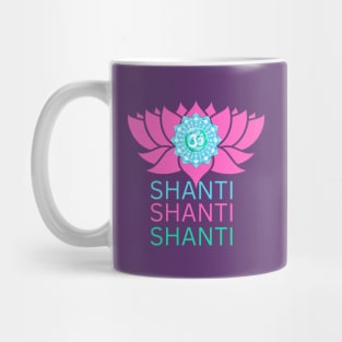OM Shanti Shanti Shanti Mug